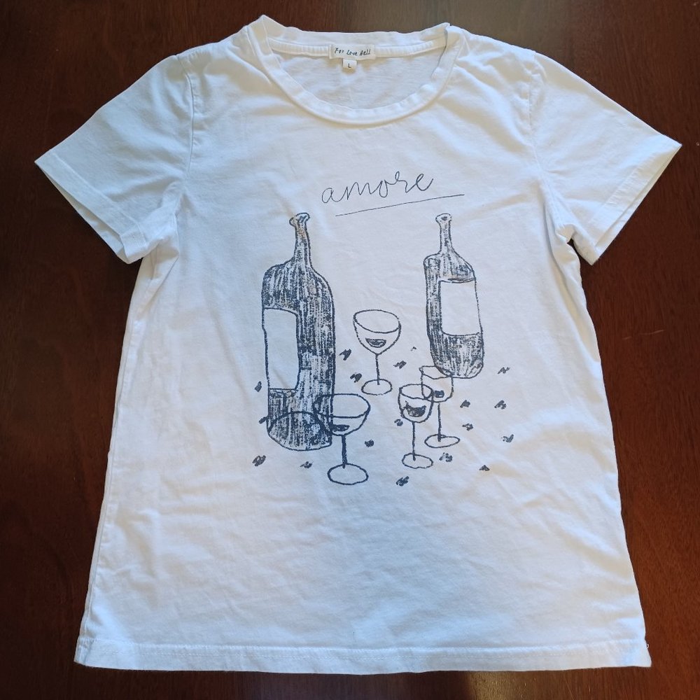 For Love Bell Women‘s Junior Size L t-shirt